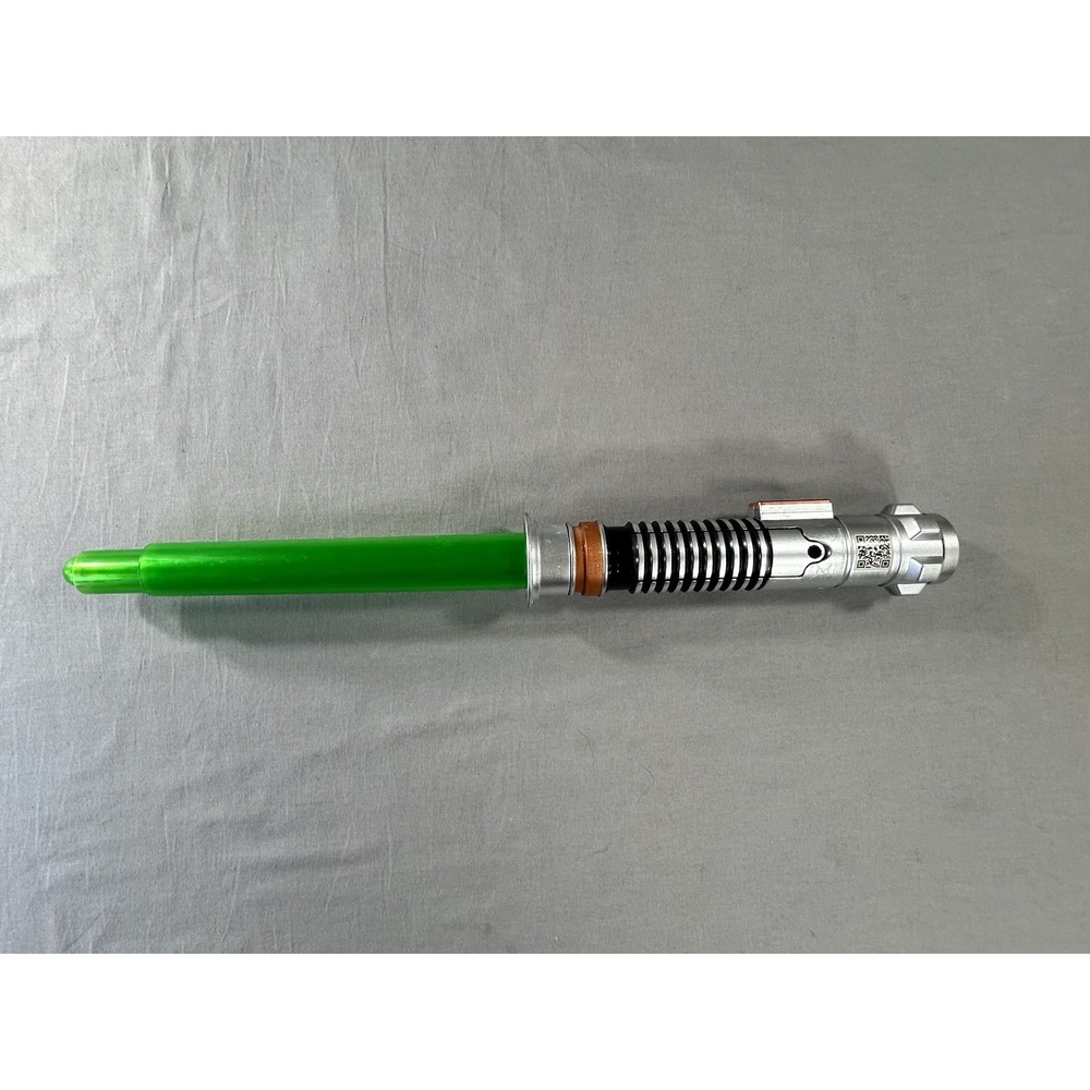 Hasbro Star Wars Luke Skywalker Green Lightsaber Working Has Wear